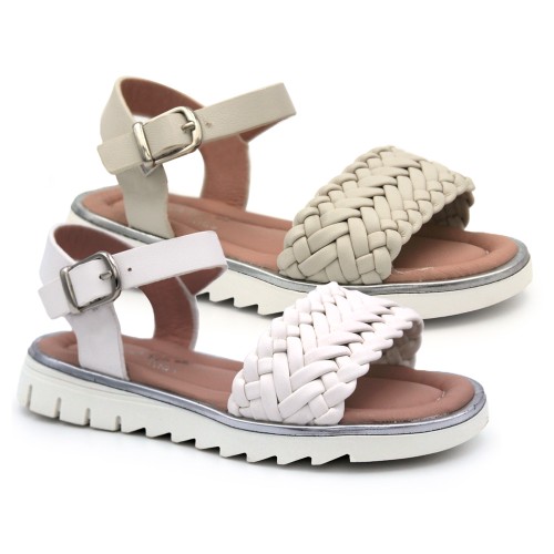 Girl's braided sandals BUBBLE KIDS C651