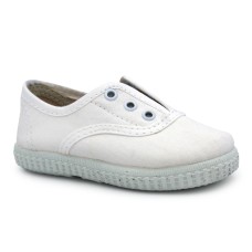 Elastic canvas shoes HERMI LZ402 WHITE